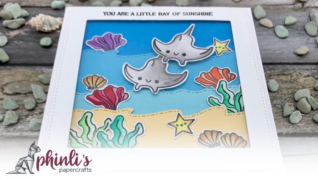 heffy doodle underwater card «you are a little ray of sunshine»