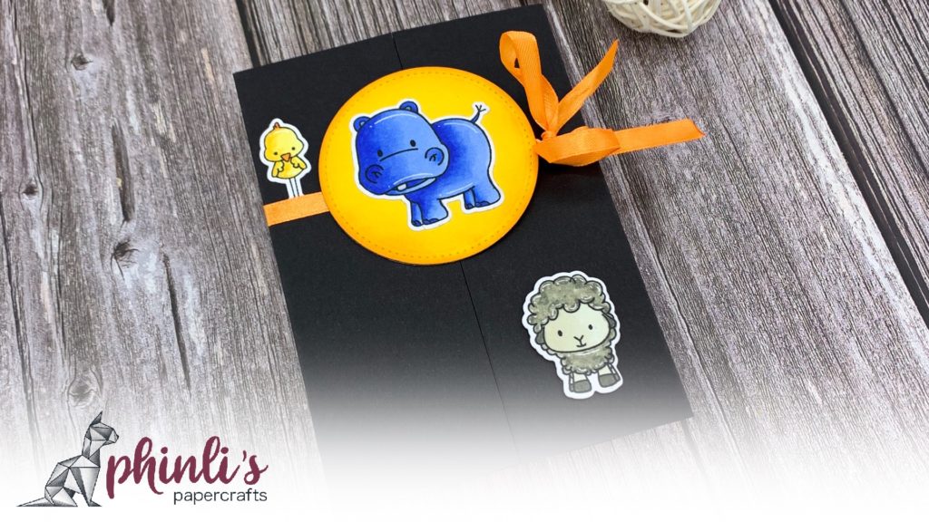 c.c. designs shutter card «hippo birdie two ewe»