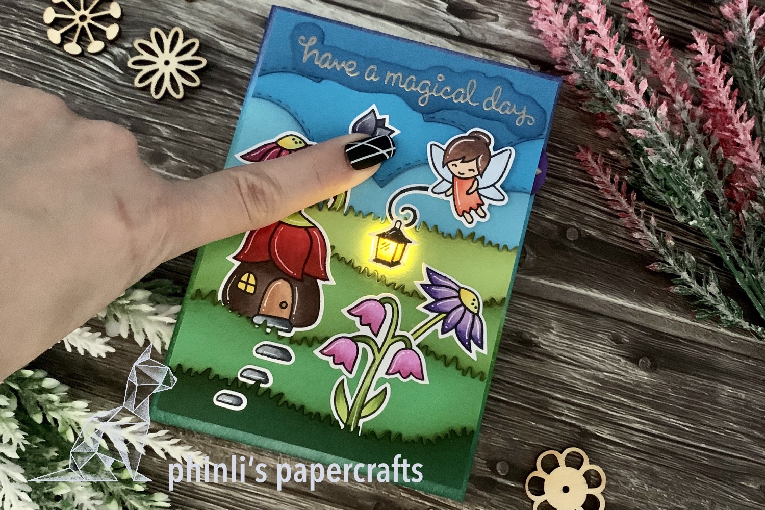 lawn fawn led-card «have a magical day»