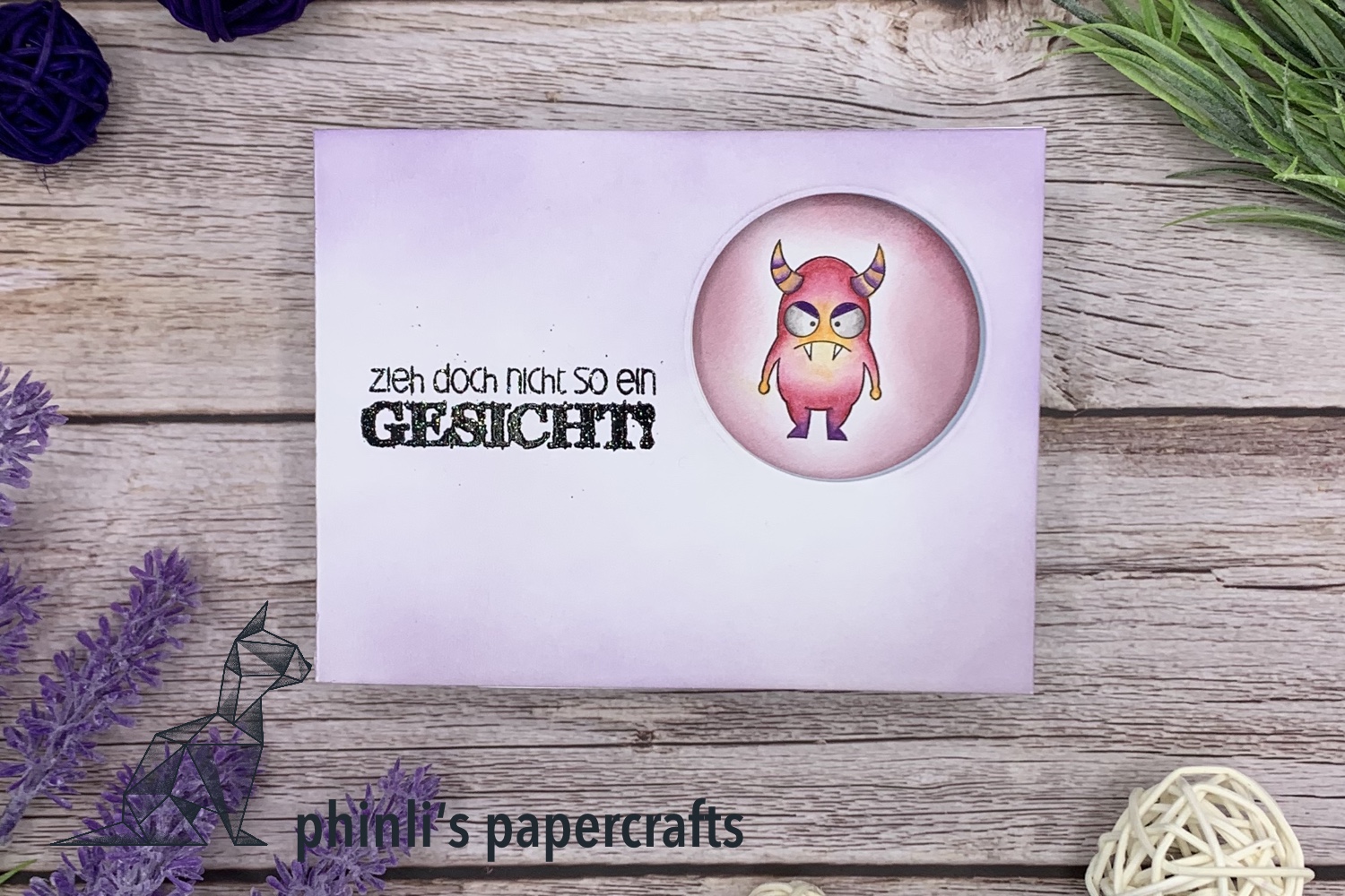 studia katia peek-a-boo card «zieh nicht so ein gesicht»