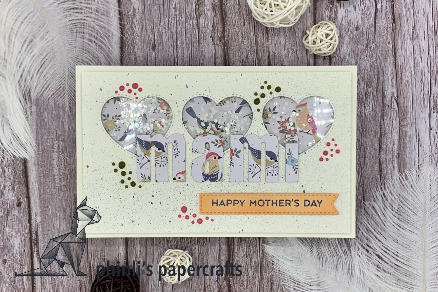 shaker card «happy mother's day»
