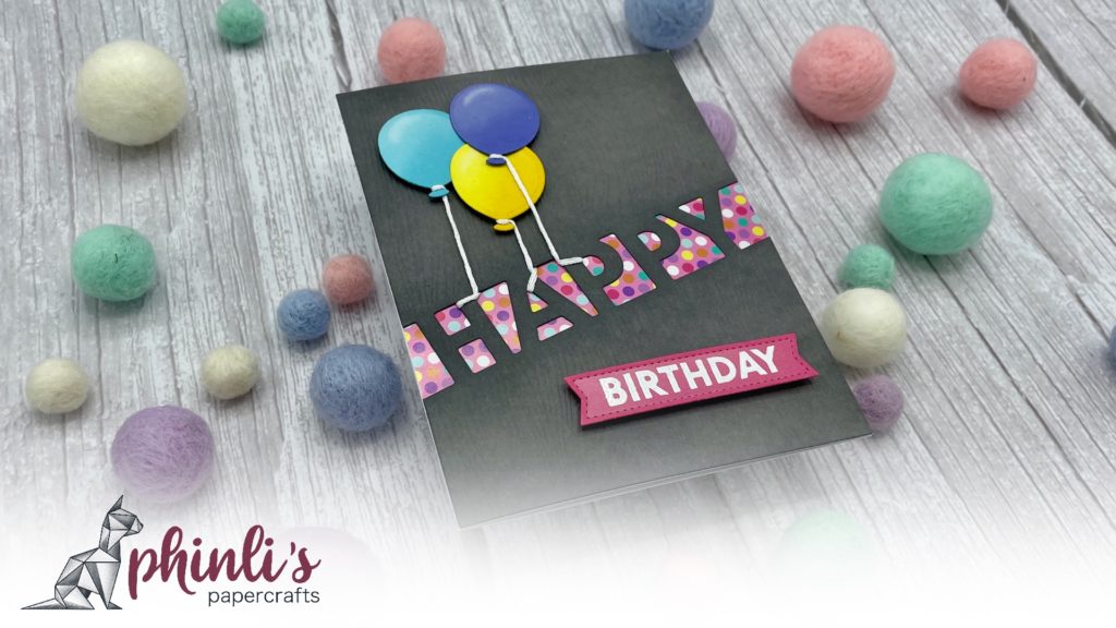 «pastel balloons» birthday card feat. taylored expressions & more..