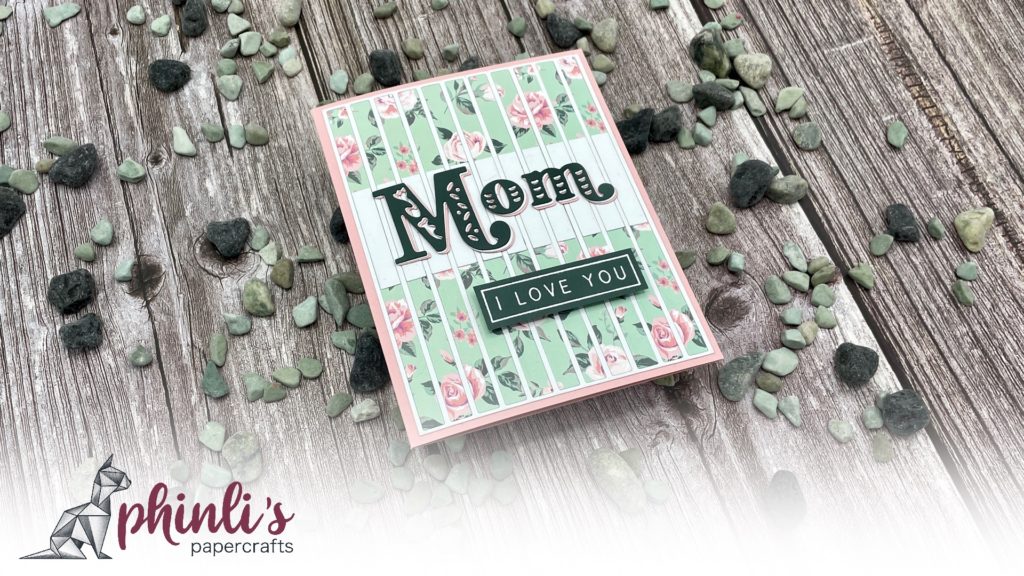 pinkfresh studio mother’s day card «mom - i love you»